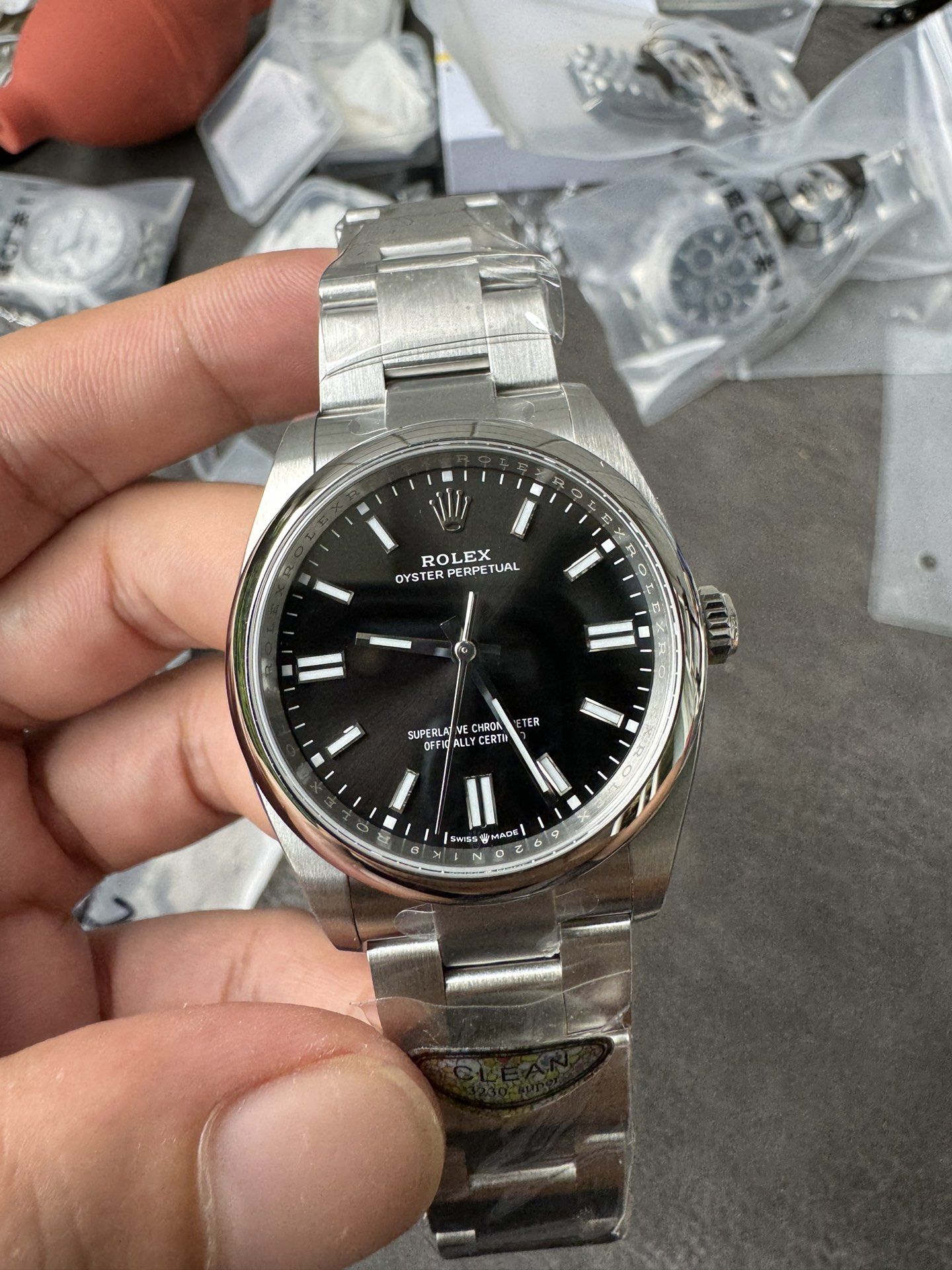 Victory Factory Oyster Perpetual 126000 36mm 904L Steel Black Dial VR3230 Movement 05 Clean Factory Oyster Perpetual 126000 36mm 904L Steel Black Dial VR3230 Movement 05