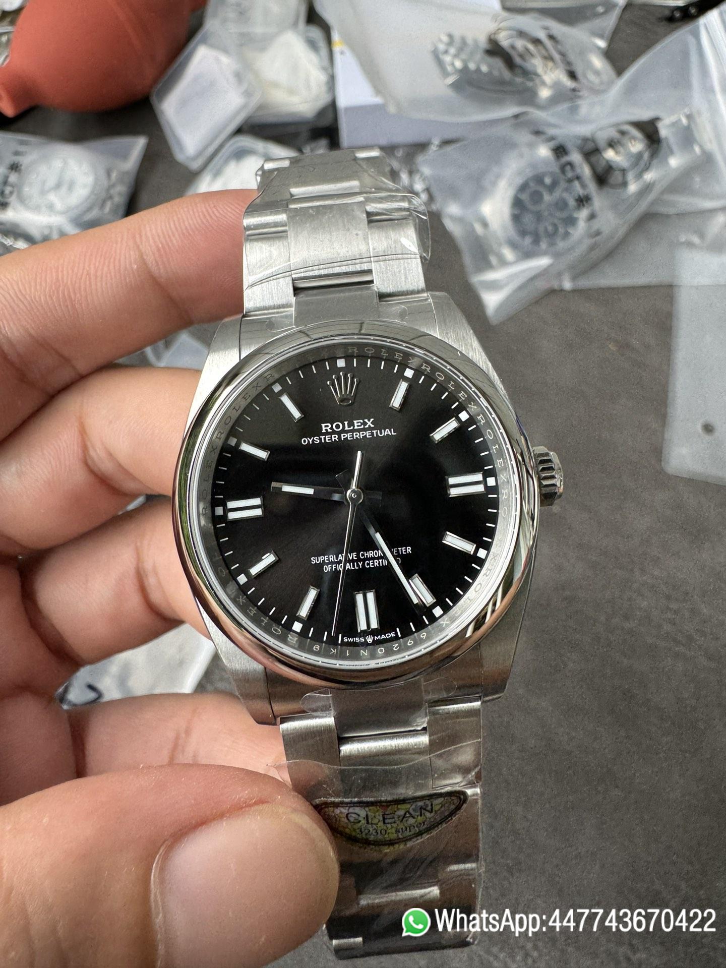 Super Clone Oyster Perpetual 126000 36mm 904L Steel Black Dial VR3230 Movement 05 Super Clone Oyster Perpetual 126000 36mm 904L Steel Black Dial VR3230 Movement 05