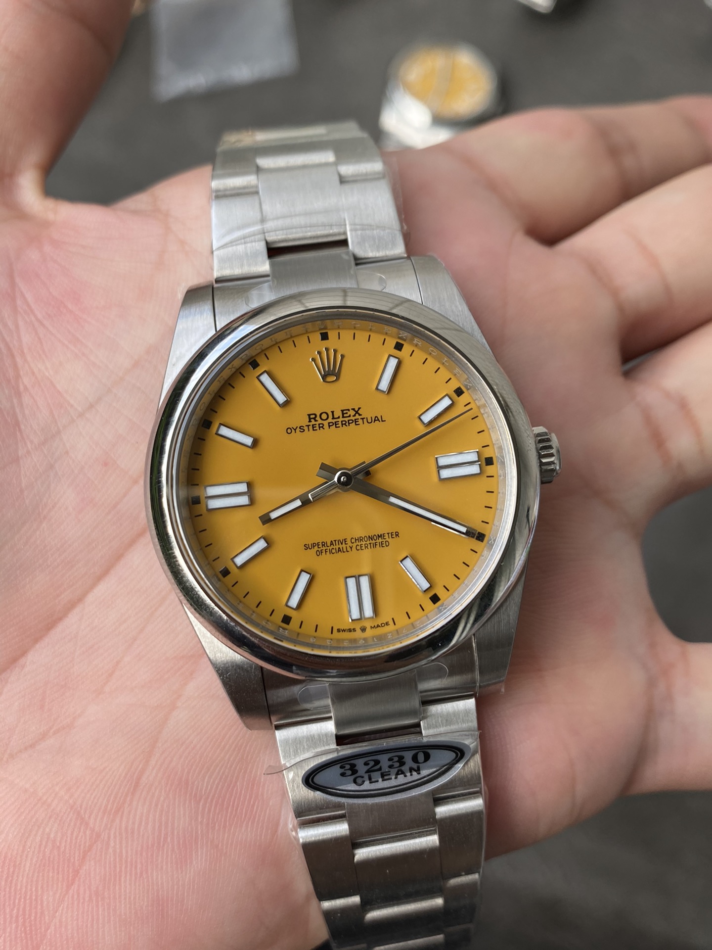 Victory Factory Rolex Oyster Perpetual 126000 36mm Yellow Dial 904L Steel VR3230 Movement 04 Clean Factory Rolex Oyster Perpetual 126000 36mm Yellow Dial 904L Steel VR3230 Movement 04