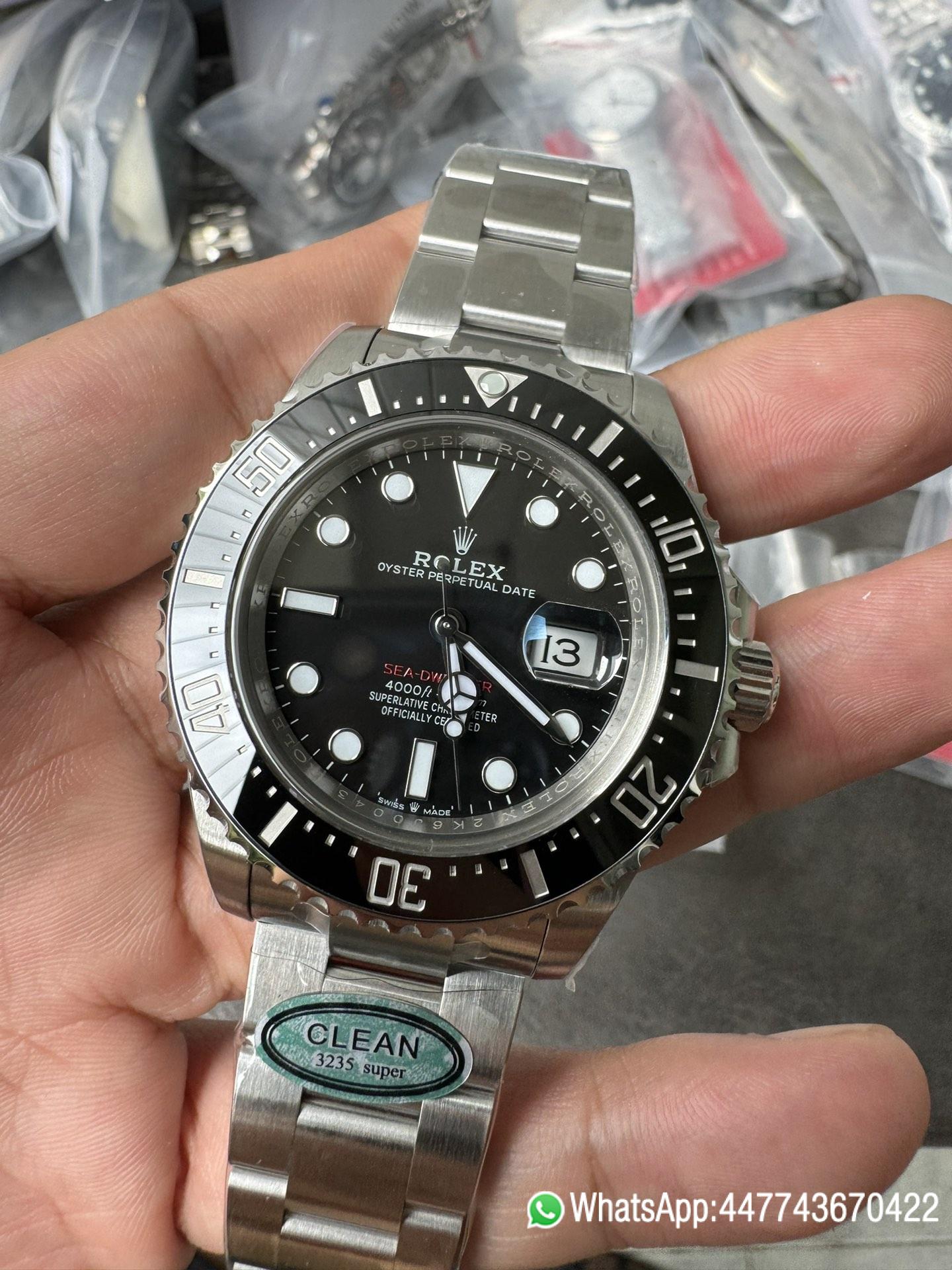Super Clone Rolex Sea Dweller 126600 Single Red 904L Steel Case and Bracelet SH3235 Movement 04 Super Clone Rolex Sea Dweller 126600 Single Red 904L Steel Case and Bracelet SH3235 Movement 04