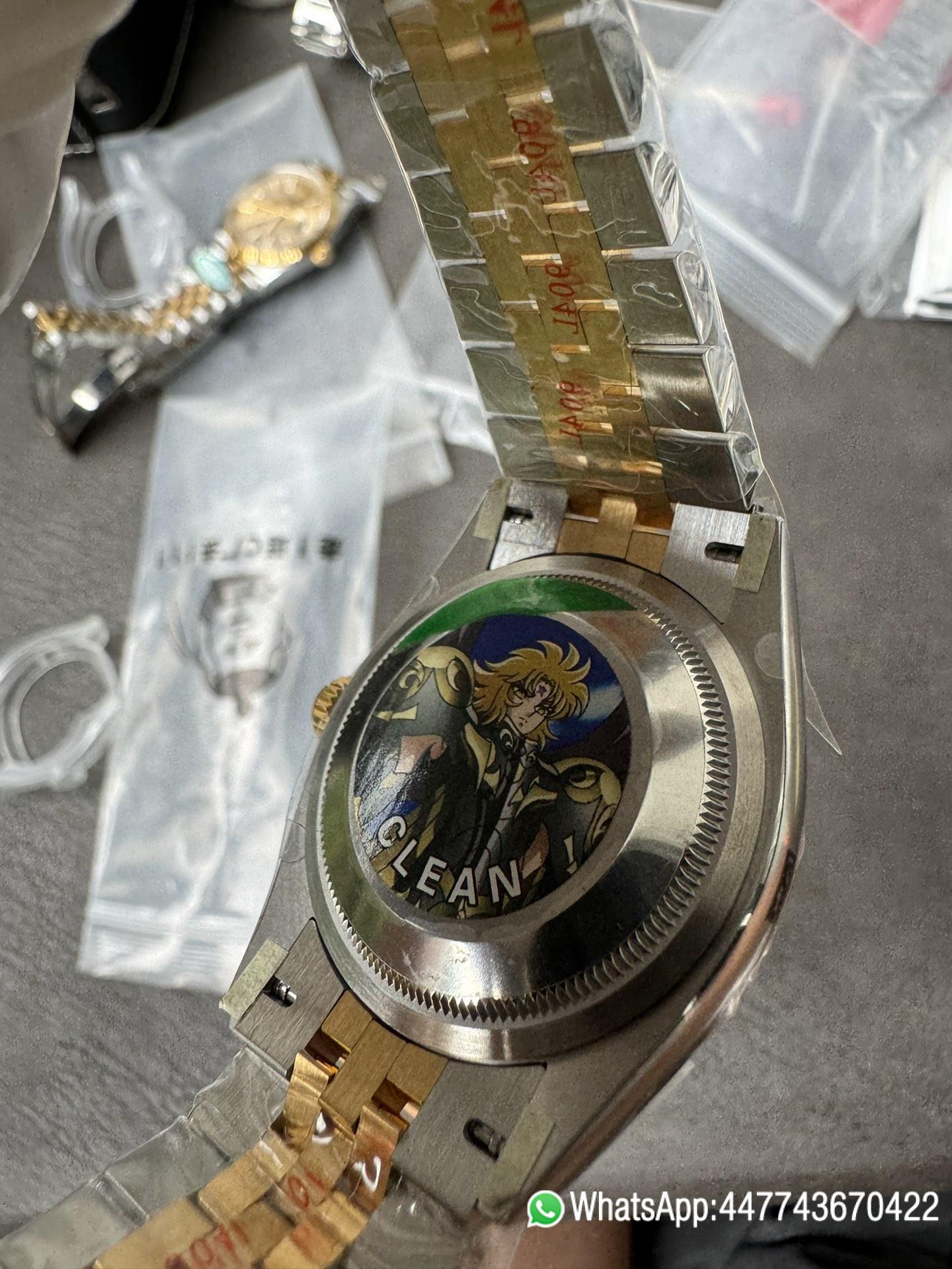 Super Clone Rolex Datejust Wimbledon 36mm 126233 Grey Dial with Roma Markers Two Tone Yellow Gold Oystersteel Bracelet 09 Super Clone Rolex Datejust Wimbledon 36mm 126233 Grey Dial with Roma Markers Two Tone Yellow Gold Oystersteel Bracelet 09