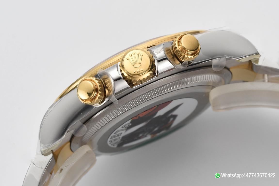 Super Clone Daytona 126503 Golden Black Counter Ring Dial Oystersteel and Yellow Gold Bracelet Yellow Gold Bezel SH4131 Movement 06 Super Clone Daytona 126503 Golden Black Counter Ring Dial Oystersteel and Yellow Gold Bracelet Yellow Gold Bezel SH4131 Movement 06