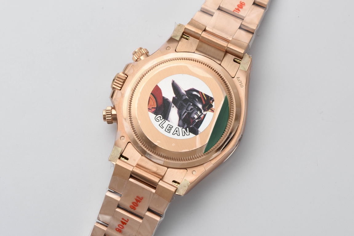 Victory Factory Rolex Daytona 126505 Rose Gold Case Bracelet Black Dial with Rose Gold Sub Dial SH4131 Movement 09 Clean Factory Rolex Daytona 126505 Rose Gold Case Bracelet Black Dial with Rose Gold Sub Dial SH4131 Movement 09