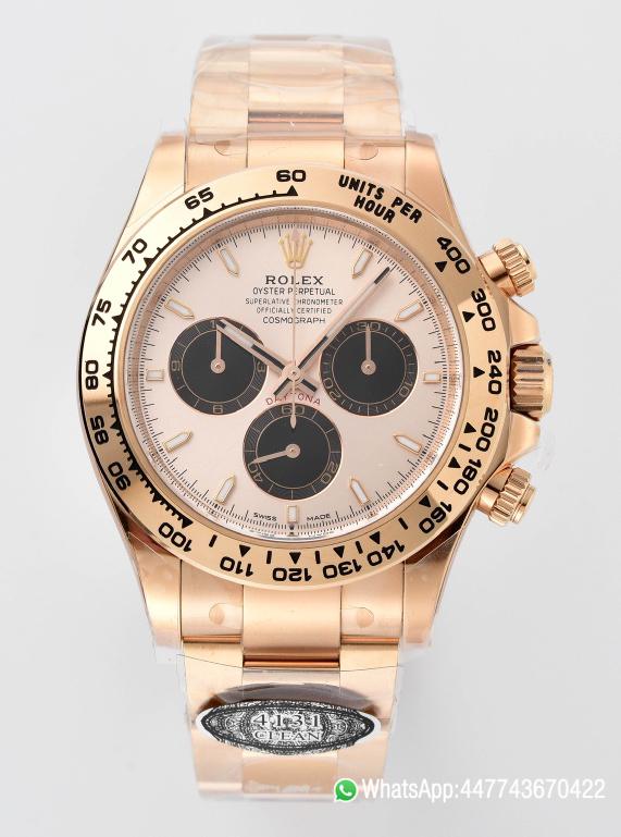 Super Clone Rolex Daytona 126505 Rose Gold Case Bracelet Rose Gold Dial with Black Sub Dial SH4131 Movement 01 1 Super Clone Rolex Daytona 126505 Rose Gold Case Bracelet Rose Gold Dial with Black Sub Dial SH4131 Movement 01 1
