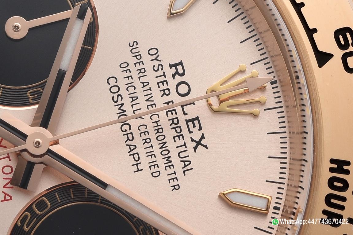 Super Clone Rolex Daytona 126505 Rose Gold Case Bracelet Rose Gold Dial with Black Sub Dial SH4131 Movement 04 Super Clone Rolex Daytona 126505 Rose Gold Case Bracelet Rose Gold Dial with Black Sub Dial SH4131 Movement 04