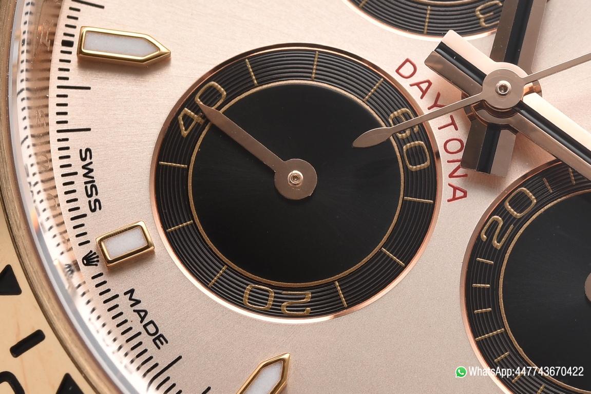 Super Clone Rolex Daytona 126505 Rose Gold Case Bracelet Rose Gold Dial with Black Sub Dial SH4131 Movement 05 Super Clone Rolex Daytona 126505 Rose Gold Case Bracelet Rose Gold Dial with Black Sub Dial SH4131 Movement 05