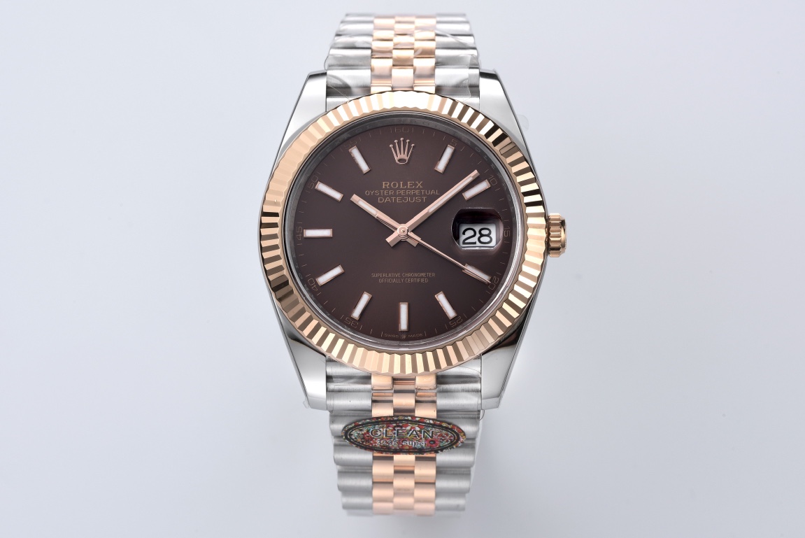 Victory Factory Datejust 126331 41mm 904L Steel Case Chocolate Dial with Stick Markers Rose Gold Bezel 3235 Movement Two Tone Jubilee Bracelet 01 Clean Factory Datejust 126331 41mm 904L Steel Case Chocolate Dial with Stick Markers Rose Gold Bezel 3235 Movement Two Tone Jubilee Bracelet 01