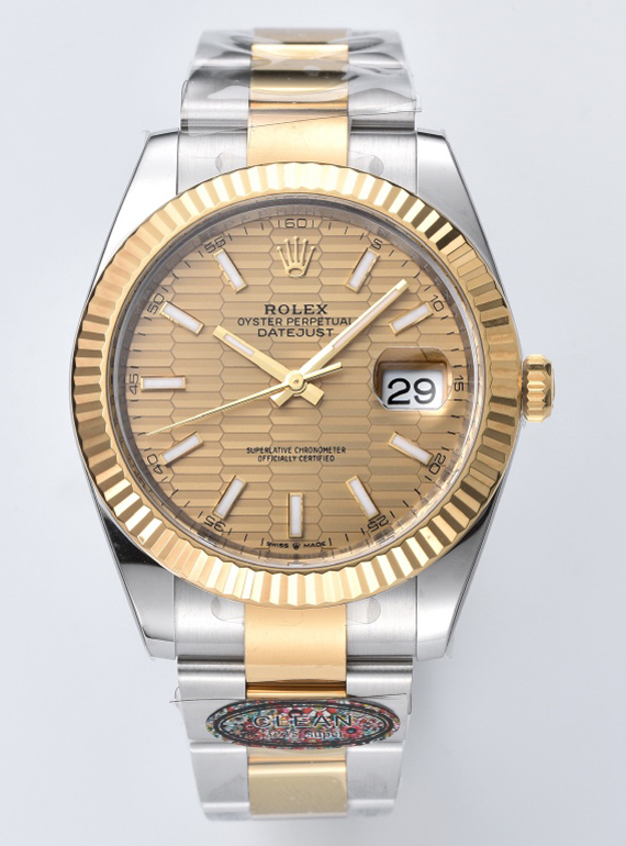 Victory Factory Datejust 126333 41mm Yellow Gold Fluted Textured Dial Yellow Gold Bezel 3235 Movement Two Tone Oyster Bracelet 00 Clean Factory Datejust 126333 41mm Yellow Gold Fluted Textured Dial Yellow Gold Bezel 3235 Movement Two Tone Oyster Bracelet 00