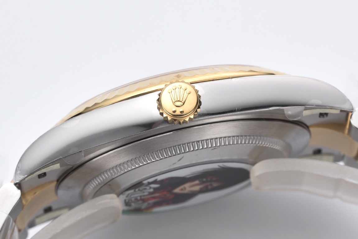 Victory Factory Datejust Wimbledon 126333 41mm Gray Dial with Green Roma Markers Yellow Gold Bezel 3235 Caliber Two Tone Oyster Bracelet 05 Clean Factory Datejust Wimbledon 126333 41mm Gray Dial with Green Roma Markers Yellow Gold Bezel 3235 Caliber Two Tone Oyster Bracelet 05