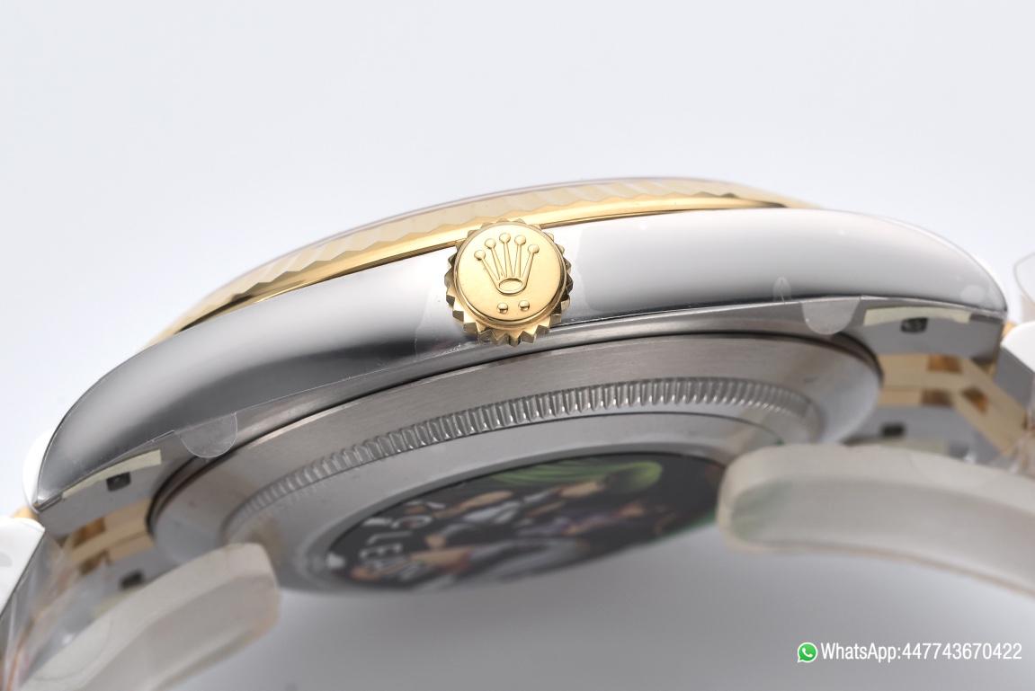 Super Clone Datejust Wimbledon 126333 41mm Gray Dial with Green Roma Markers Yellow Gold Bezel 3235 Movement Two Tone Jubilee Bracelet 05 Super Clone Datejust Wimbledon 126333 41mm Gray Dial with Green Roma Markers Yellow Gold Bezel 3235 Movement Two Tone Jubilee Bracelet 05