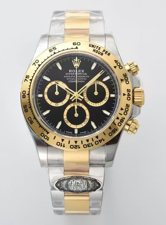 Victory Factory Daytona 126503 Black and Gold Counter Rings Dial 904L Steel Case Yellow Gold Bezel SH4131 Movement Oystersteel and Yellow Gold Band 00 Clean Factory Daytona 126503 Black and Gold Counter Rings Dial 904L Steel Case Yellow Gold Bezel SH4131 Movement Oystersteel and Yellow Gold Band 00