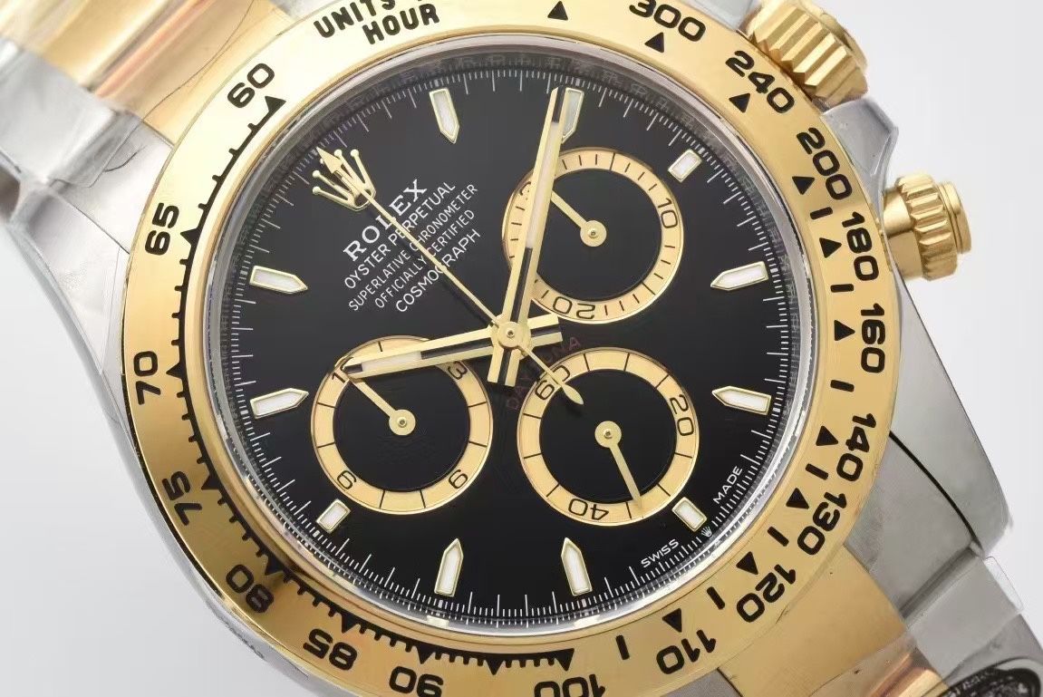 Victory Factory Daytona 126503 Black and Gold Counter Rings Dial 904L Steel Case Yellow Gold Bezel SH4131 Movement Oystersteel and Yellow Gold Band 03 Clean Factory Daytona 126503 Black and Gold Counter Rings Dial 904L Steel Case Yellow Gold Bezel SH4131 Movement Oystersteel and Yellow Gold Band 03