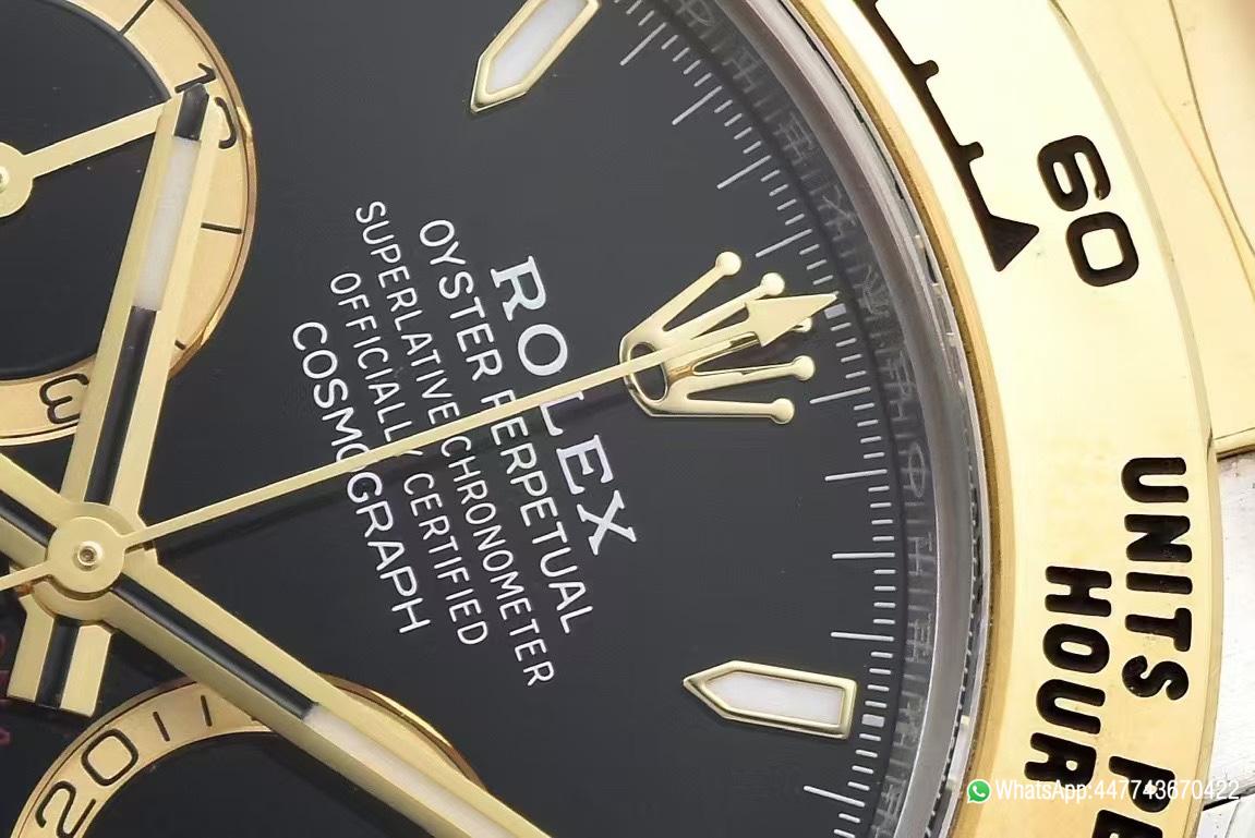 Super Clone Daytona 126503 Black and Gold Counter Rings Dial 904L Steel Case Yellow Gold Bezel SH4131 Movement Oystersteel and Yellow Gold Band 04 Super Clone Daytona 126503 Black and Gold Counter Rings Dial 904L Steel Case Yellow Gold Bezel SH4131 Movement Oystersteel and Yellow Gold Band 04