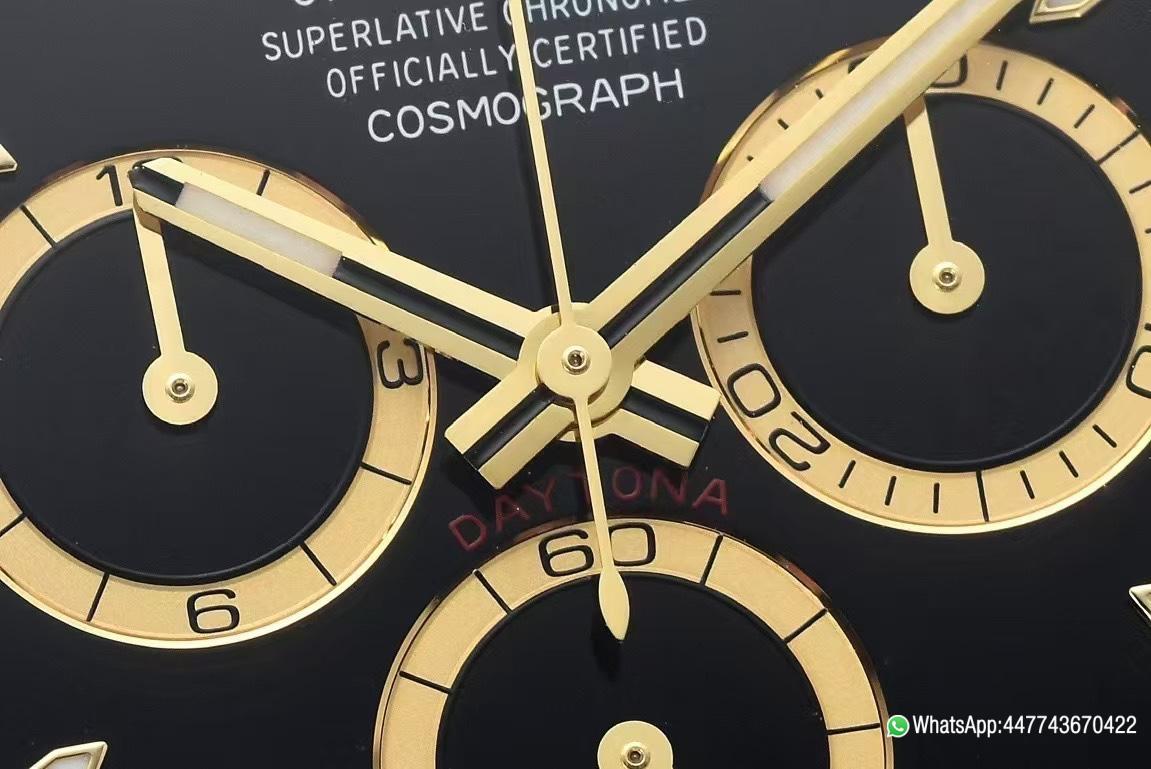 Super Clone Daytona 126503 Black and Gold Counter Rings Dial 904L Steel Case Yellow Gold Bezel SH4131 Movement Oystersteel and Yellow Gold Band 05 Super Clone Daytona 126503 Black and Gold Counter Rings Dial 904L Steel Case Yellow Gold Bezel SH4131 Movement Oystersteel and Yellow Gold Band 05