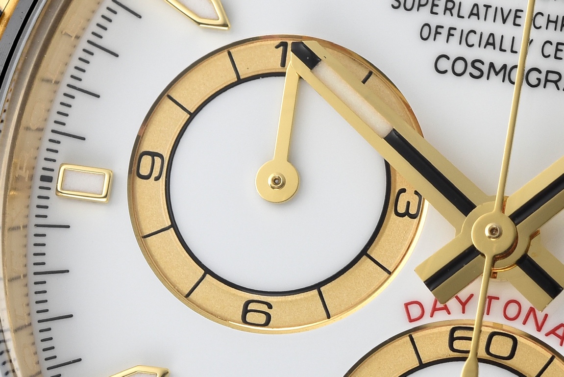 Victory Factory Daytona 126518 White Dial Yellow Gold Case Black Ceramic Bezel SH4131 Movement Oysterflex Strap 06 Clean Factory Daytona 126518 White Dial Yellow Gold Case Black Ceramic Bezel SH4131 Movement Oysterflex Strap 06