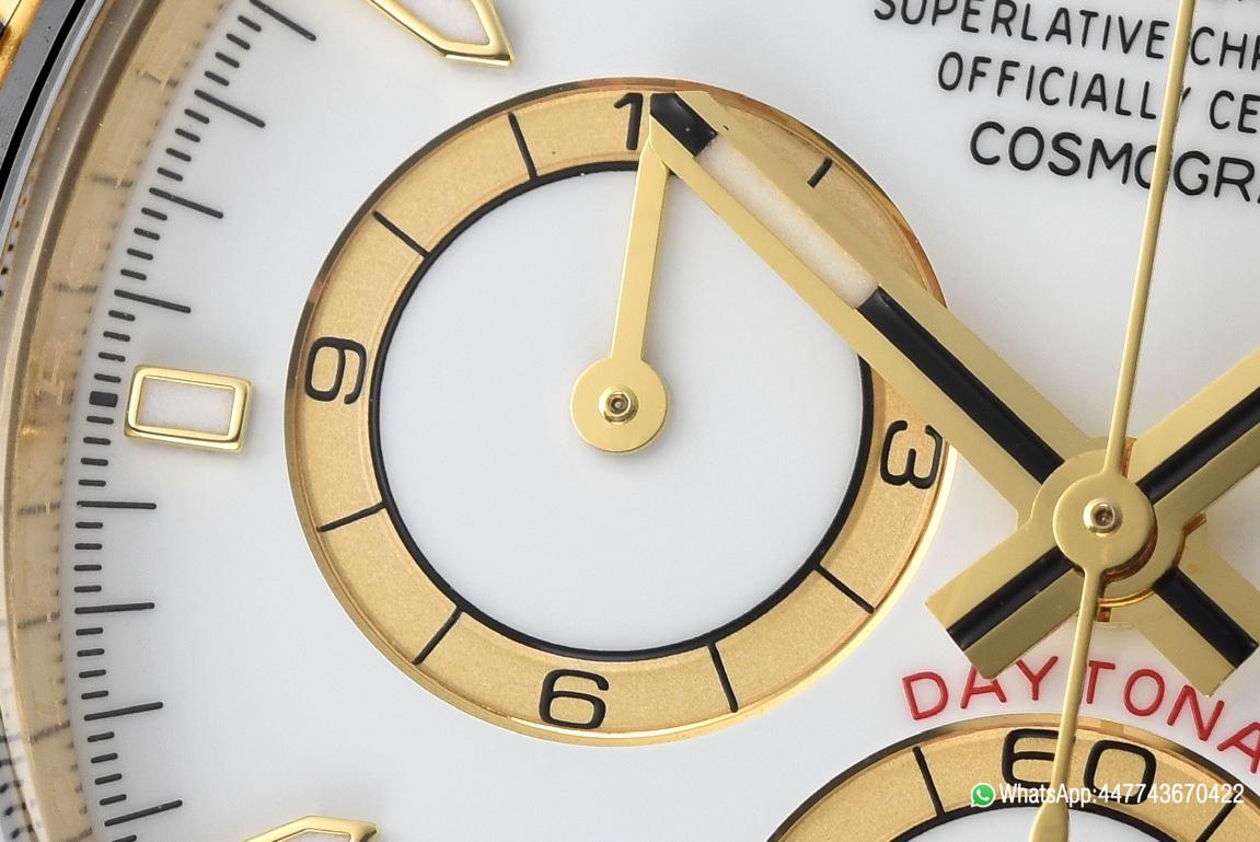 Super Clone Daytona 126518 White Dial Yellow Gold Case Black Ceramic Bezel SH4131 Movement Oysterflex Strap 06 Super Clone Daytona 126518 White Dial Yellow Gold Case Black Ceramic Bezel SH4131 Movement Oysterflex Strap 06