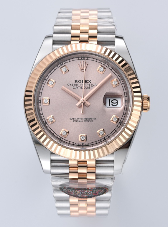Victory Datejust 126331 41mm Rose Gold Sundust Dial with diamond Markers Rose Gold Bezel 3235 Movement Two Tone Jubilee Bracelet 00 Clean Datejust 126331 41mm Rose Gold Sundust Dial with diamond Markers Rose Gold Bezel 3235 Movement Two Tone Jubilee Bracelet 00