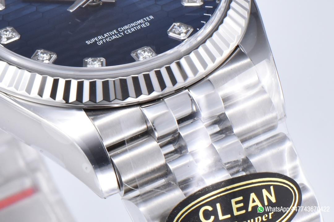 Super Clone Datejust 126234 36mm Blue Motif Dial with Diamonds Markers 3235 Movement Jubilee Bracelet 06 Super Clone Datejust 126234 36mm Blue Motif Dial with Diamonds Markers 3235 Movement Jubilee Bracelet 06