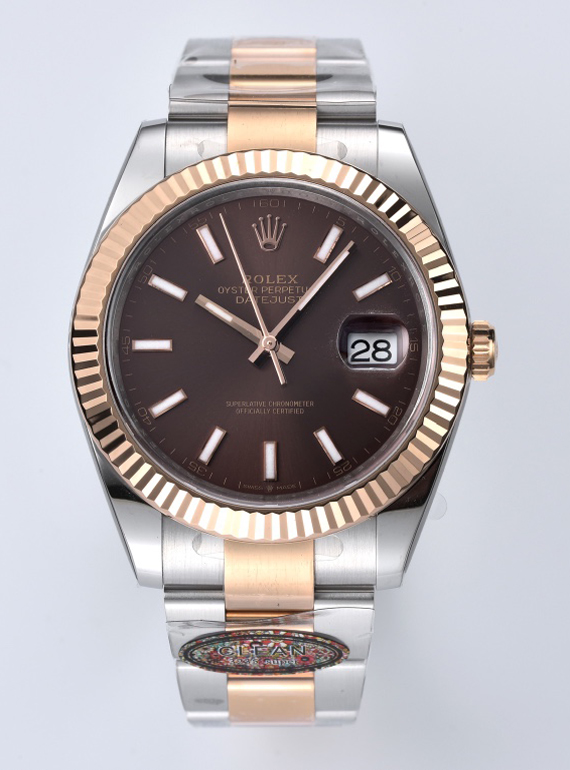 Victory Factory Datejust 126331 41mm 904L Steel Case Chocolate Dial with Stick Markers Rose Gold Bezel 3235 Movement Two Tone Oyster Bracelet 00 Clean Factory Datejust 126331 41mm 904L Steel Case Chocolate Dial with Stick Markers Rose Gold Bezel 3235 Movement Two Tone Oyster Bracelet 00