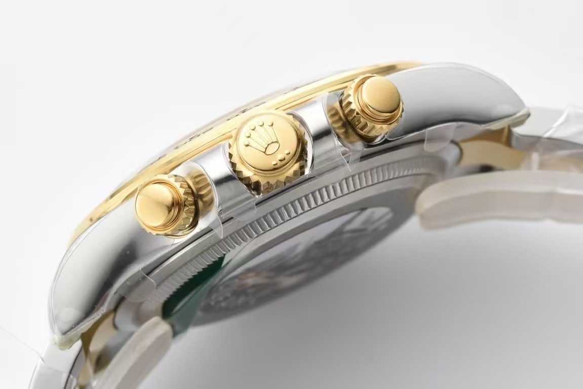 Victory Factory Daytona 126503 White Dial with Gold Eye Sub Dial Two Tone Yellow Gold Steel Bracelet Gold Bezel SH4131 Movement 07 Clean Factory Daytona 126503 White Dial with Gold Eye Sub Dial Two Tone Yellow Gold Steel Bracelet Gold Bezel SH4131 Movement 07