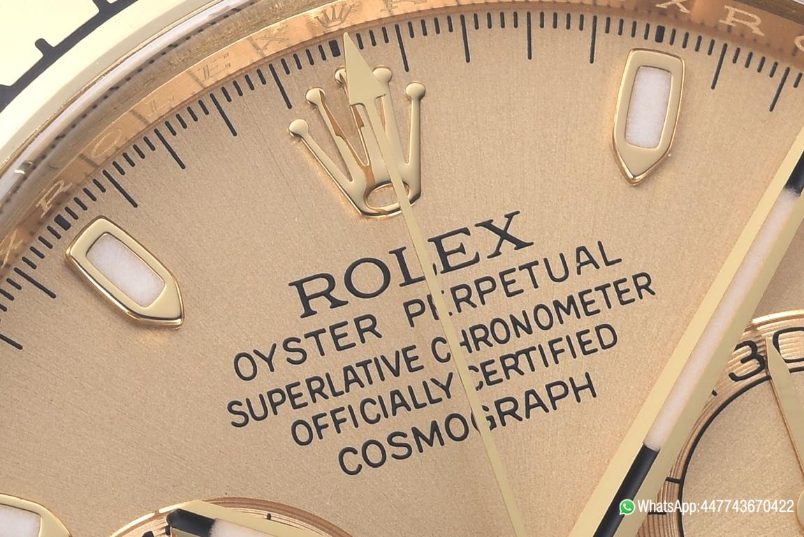 Super Clone Rolex Daytona 116508 Full Yellow Gold Case Dial Yellow Gold Bezel Bracelet DanDong 4130 Movement 04 Super Clone Rolex Daytona 116508 Full Yellow Gold Case Dial Yellow Gold Bezel Bracelet DanDong 4130 Movement 04
