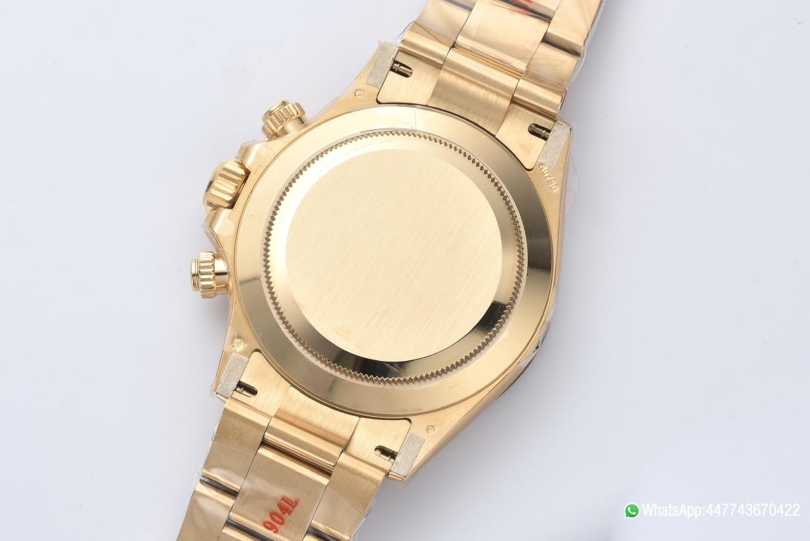 Super Clone Rolex Daytona 116508 Full Yellow Gold Case Dial Yellow Gold Bezel Bracelet DanDong 4130 Movement 07 Super Clone Rolex Daytona 116508 Full Yellow Gold Case Dial Yellow Gold Bezel Bracelet DanDong 4130 Movement 07