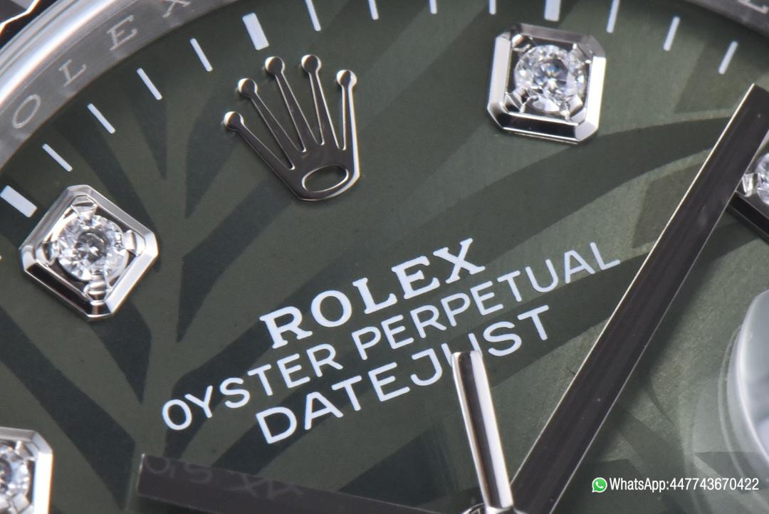 Super Clone DateJust 36mm 126234 Green Palm motif Dial Diamond Hour Markers 904L Steel Material Jubilee Bracelet SH3235 Caliber 05 Super Clone DateJust 36mm 126234 Green Palm motif Dial Diamond Hour Markers 904L Steel Material Jubilee Bracelet SH3235 Caliber 05