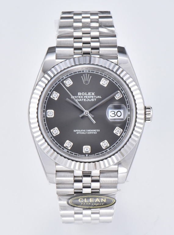 Victory Factory Datejust 36mm Gray Dial with Diamond Hour Markers 904L Steel Case Jubilee Bracelet SuperClone 3235 Movement 00 Clean Factory Datejust 36mm Gray Dial with Diamond Hour Markers 904L Steel Case Jubilee Bracelet SuperClone 3235 Movement 00