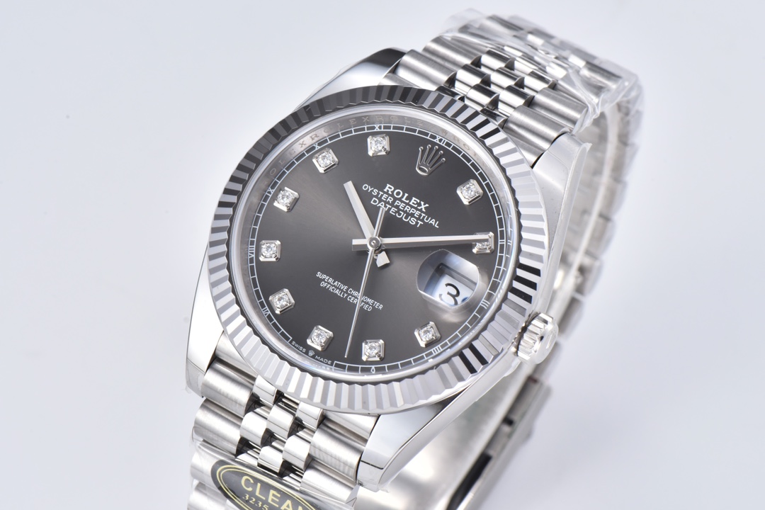 Victory Factory Datejust 36mm Gray Dial with Diamond Hour Markers 904L Steel Case Jubilee Bracelet SuperClone 3235 Movement 02 Clean Factory Datejust 36mm Gray Dial with Diamond Hour Markers 904L Steel Case Jubilee Bracelet SuperClone 3235 Movement 02