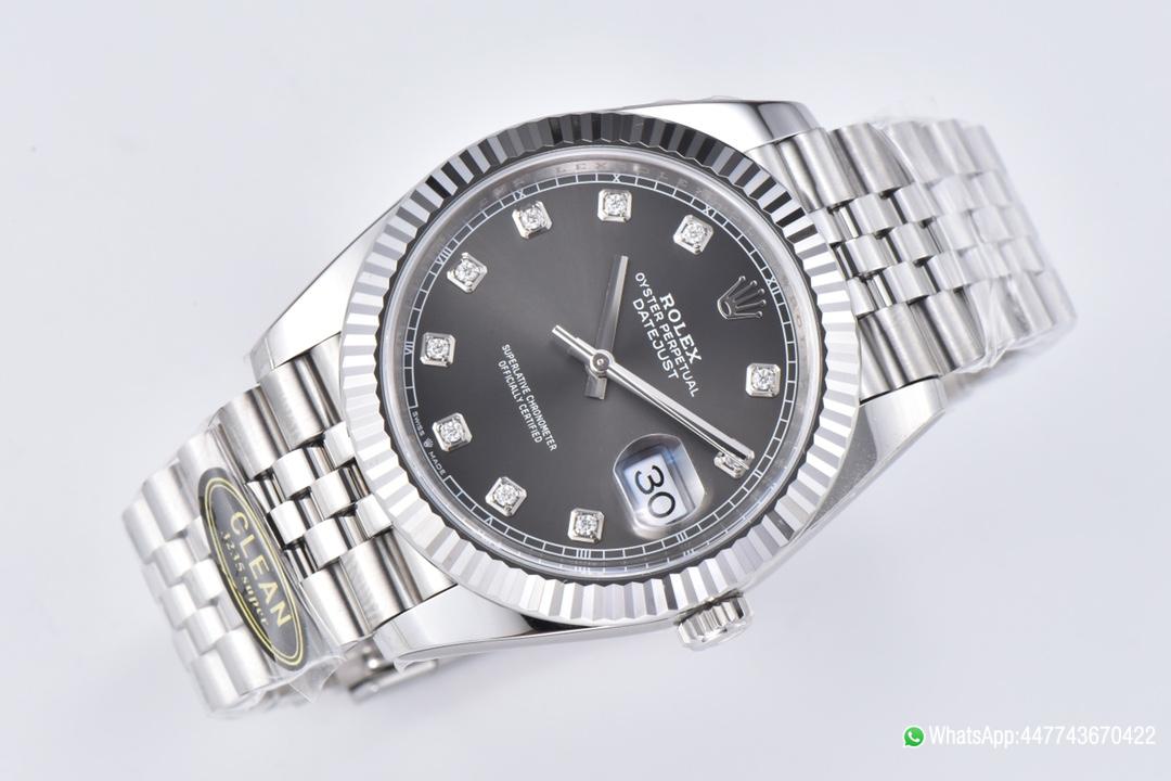 Super Clone Datejust 36mm Gray Dial with Diamond Hour Markers 904L Steel Case Jubilee Bracelet SuperClone 3235 Movement 05 Super Clone Datejust 36mm Gray Dial with Diamond Hour Markers 904L Steel Case Jubilee Bracelet SuperClone 3235 Movement 05