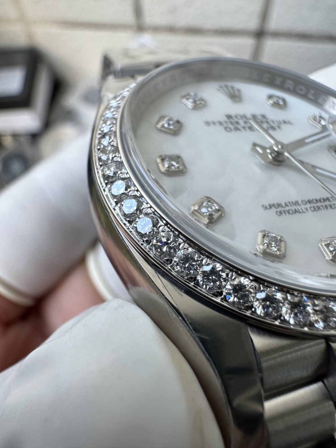 Victory Factory Datejust 36mm M126284RBR 0011 MOP Dial with Diamond Hour Markers Diamonds set Bezel 3235 Movement Jubilee Bracelet 12 Clean Factory Datejust 36mm M126284RBR 0011 MOP Dial with Diamond Hour Markers Diamonds set Bezel 3235 Movement Jubilee Bracelet 12