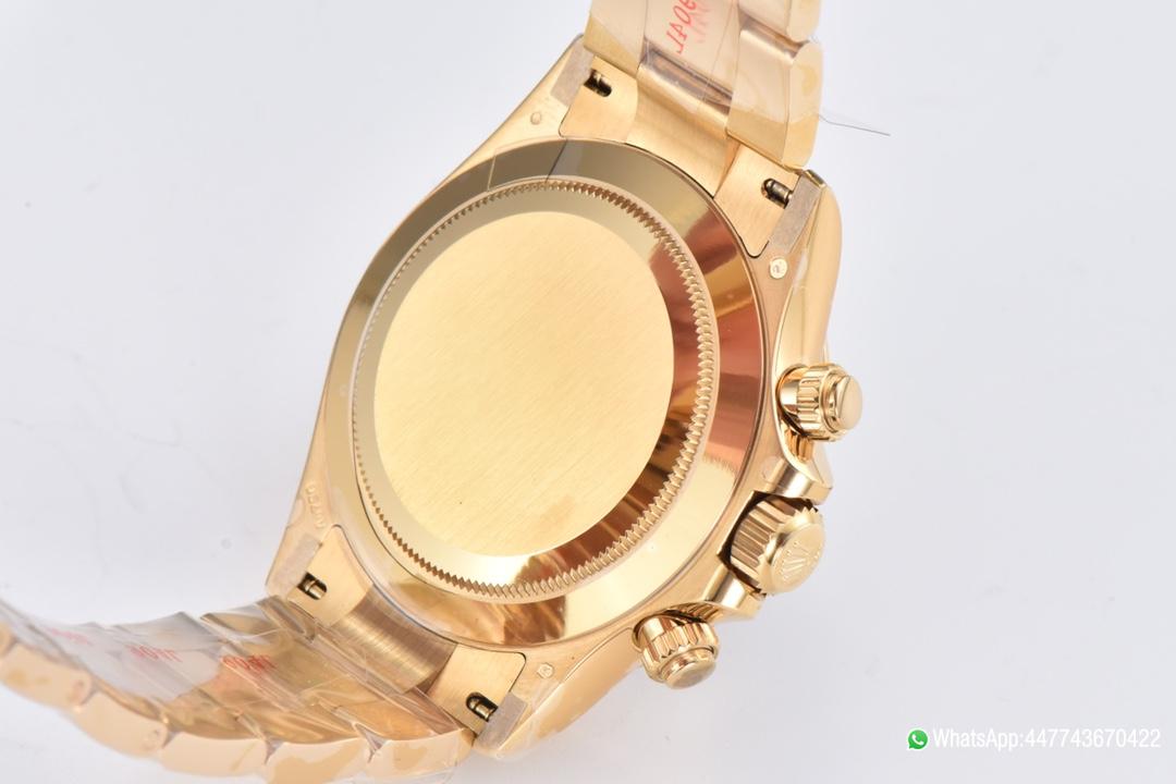 Super Clone Daytona 116508 White Mother of Pearl Dial Yellow Gold Bezel Yellow Gold Bracelet DD4130 Movement 08 Super Clone Daytona 116508 White Mother of Pearl Dial Yellow Gold Bezel Yellow Gold Bracelet DD4130 Movement 08