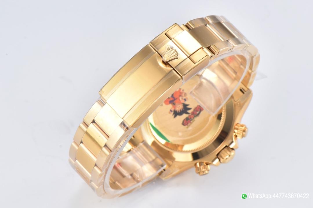 Super Clone Daytona 116508 White Mother of Pearl Dial Yellow Gold Bezel Yellow Gold Bracelet DD4130 Movement 09 Super Clone Daytona 116508 White Mother of Pearl Dial Yellow Gold Bezel Yellow Gold Bracelet DD4130 Movement 09