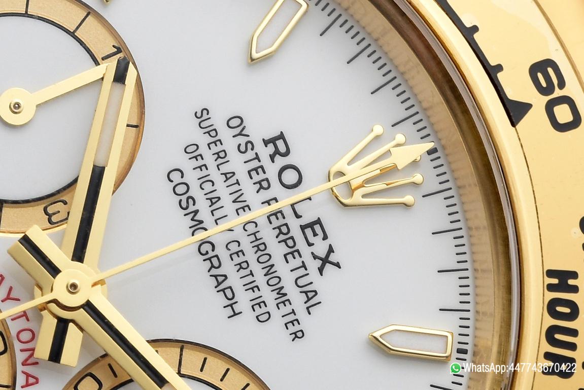 Super Clone Daytona 126508 White Dial on 18K Yellow Gold Plated Bracelet ShangHai 4131 Movement 04 Super Clone Daytona 126508 White Dial on 18K Yellow Gold Plated Bracelet ShangHai 4131 Movement 04