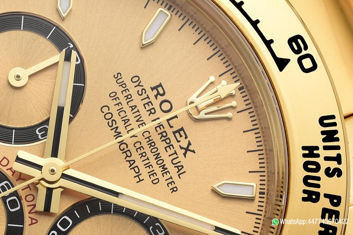 Super Clone Daytona 126508 Yellow Gold Dial with Black Chrono Counter 18K Yellow Gold Plated Bracelet 4131 Movement 04 Super Clone Daytona 126508 Yellow Gold Dial with Black Chrono Counter 18K Yellow Gold Plated Bracelet 4131 Movement 04