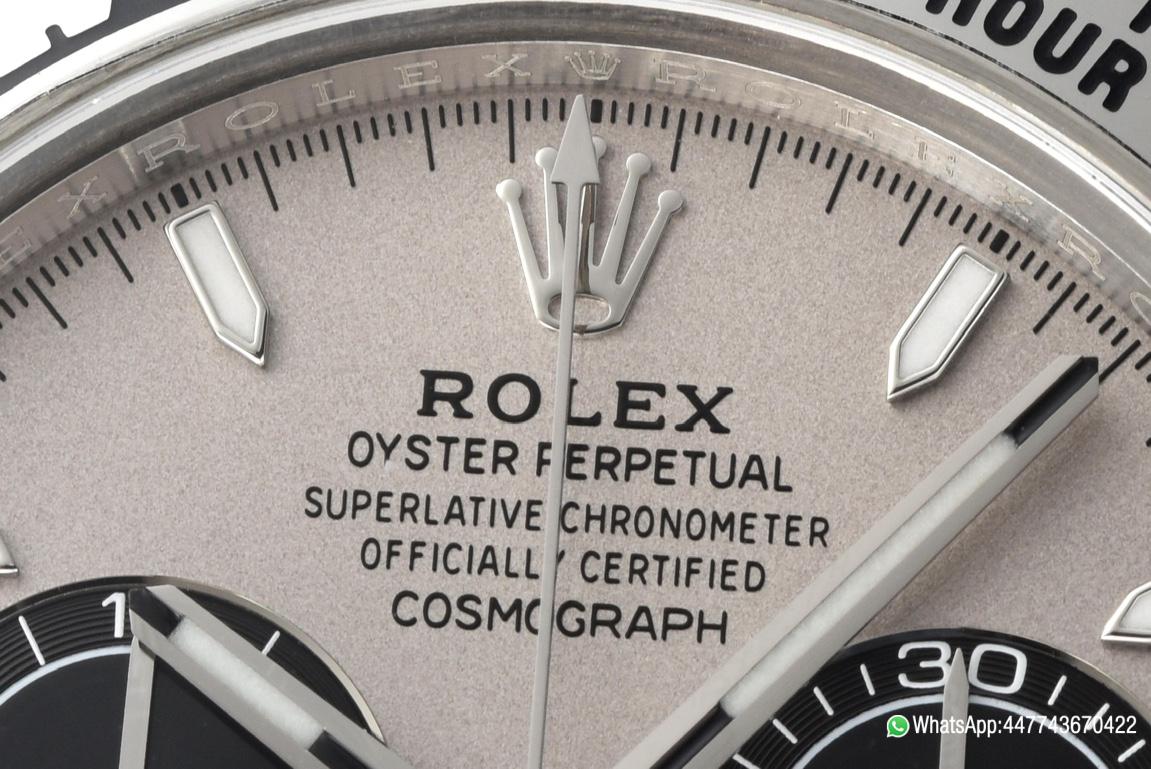 Super Clone Daytona M126509 0003 White Gold Plated Case Steel and Black Dial White Gold Scale Bezel White Gold Band 4131 Movement 04 Super Clone Daytona M126509 0003 White Gold Plated Case Steel and Black Dial White Gold Scale Bezel White Gold Band 4131 Movement 04