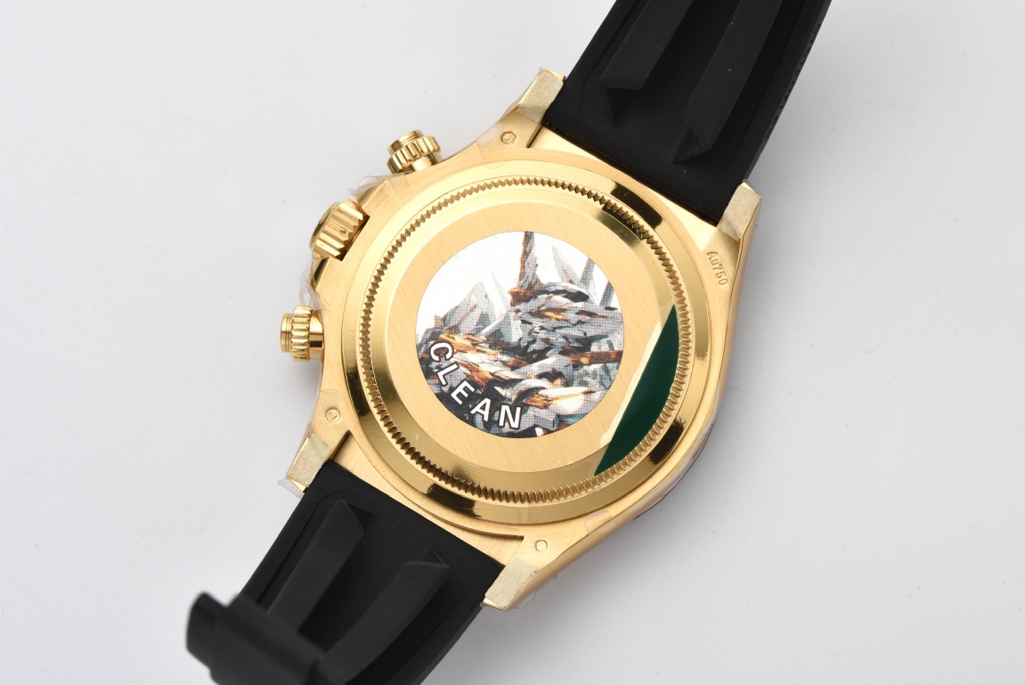 Victory Factory Daytona M126518LN 0006 Yellow Gold Case Black Dial Diamond Hour Markers Gold Counter Rings Oysterflex Strap 4131 Movement 09 Clean Factory Daytona M126518LN 0006 Yellow Gold Case Black Dial Diamond Hour Markers Gold Counter Rings Oysterflex Strap 4131 Movement 09