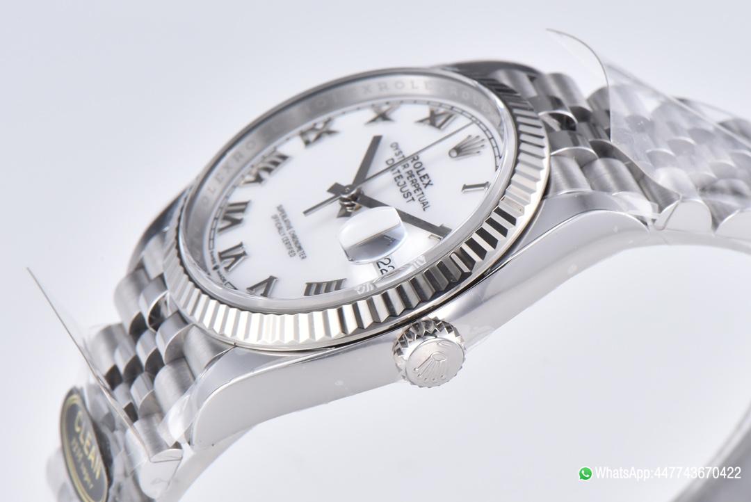 Super Clone Rolex Datejust 36 White Dial with Roma Hour Markers ShangHai 3235 Movement Jubilee Bracelet 02 Super Clone Rolex Datejust 36 White Dial with Roma Hour Markers ShangHai 3235 Movement Jubilee Bracelet 02