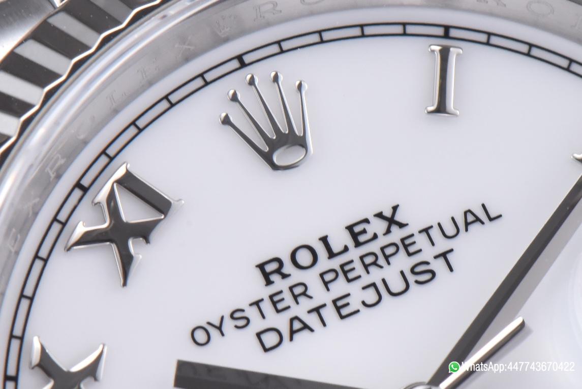 Super Clone Rolex Datejust 36 White Dial with Roma Hour Markers ShangHai 3235 Movement Jubilee Bracelet 03 Super Clone Rolex Datejust 36 White Dial with Roma Hour Markers ShangHai 3235 Movement Jubilee Bracelet 03