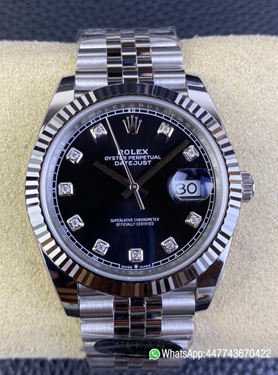 Super Clone Rolex Datejust M126334 0012 Black Dial Diamond Hour Markers 904L Steel Case Oyster Bracelet ShangHai 3235 Movement 00 Super Clone Rolex Datejust M126334 0012 Black Dial Diamond Hour Markers 904L Steel Case Oyster Bracelet ShangHai 3235 Movement 00