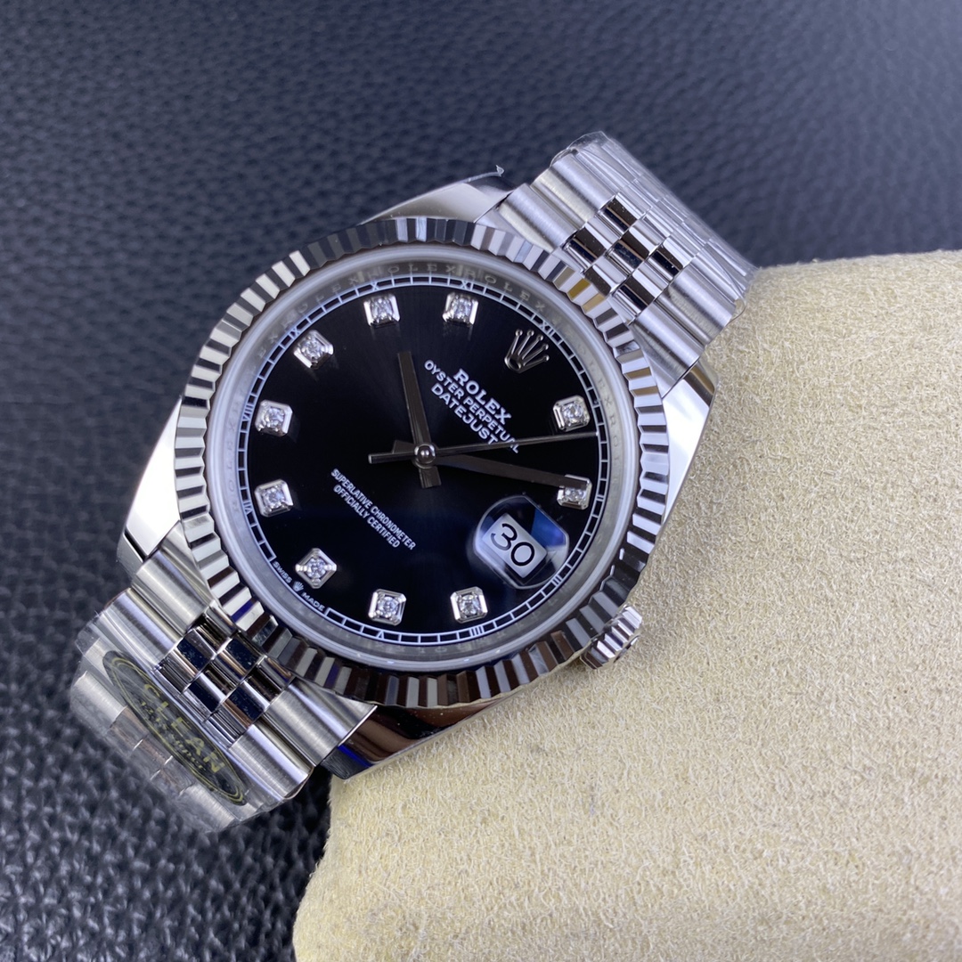 Victory Factory Rolex Datejust M126334 0012 Black Dial Diamond Hour Markers 904L Steel Case Oyster Bracelet ShangHai 3235 Movement 04 Clean Factory Rolex Datejust M126334 0012 Black Dial Diamond Hour Markers 904L Steel Case Oyster Bracelet ShangHai 3235 Movement 04