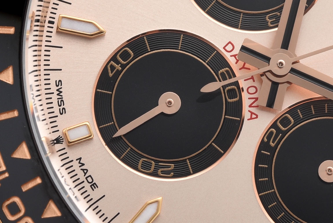 Victory Factory Rolex Daytona M26515LN 0006 Rose Gold Case Sundust and Black Dial Black Ceramic Scale Bezel Oysterflex Strap 4131 Movement 05 Clean Factory Rolex Daytona M26515LN 0006 Rose Gold Case Sundust and Black Dial Black Ceramic Scale Bezel Oysterflex Strap 4131 Movement 05