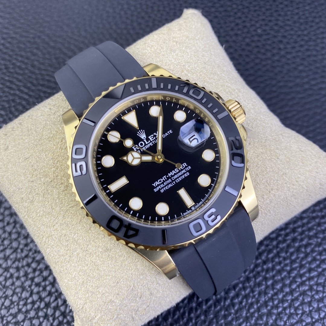 Victory Factory Rolex Yacht Master 42mm 226658 Yellow Gold Case 3D Black Ceramic Bezel Oysterflex Strap SuerClone 3235 Movement 02 Clean Factory Rolex Yacht Master 42mm 226658 Yellow Gold Case 3D Black Ceramic Bezel Oysterflex Strap SuerClone 3235 Movement 02