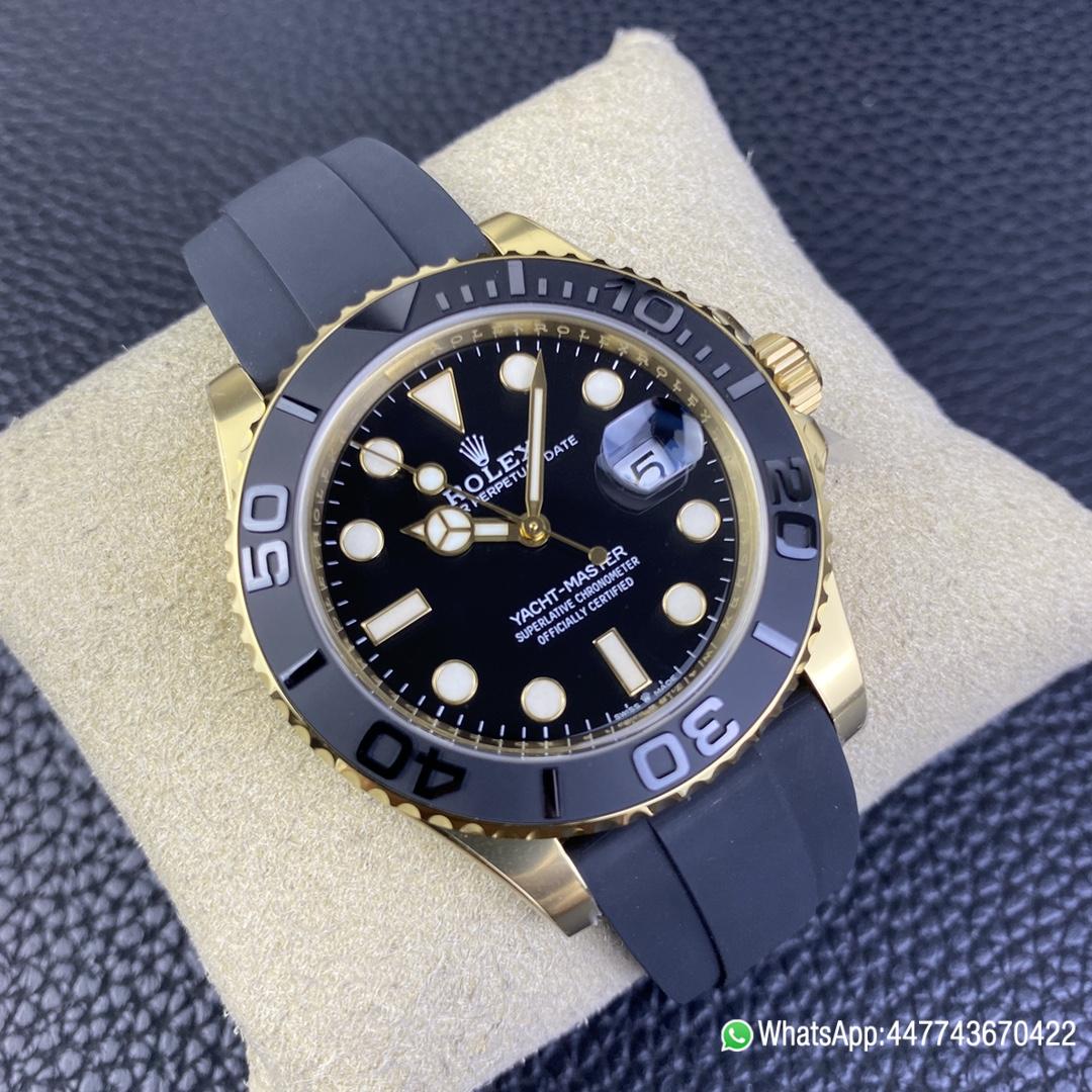 Super Clone Rolex Yacht Master 42mm 226658 Yellow Gold Case 3D Black Ceramic Bezel Oysterflex Strap SuerClone 3235 Movement 02 Super Clone Rolex Yacht Master 42mm 226658 Yellow Gold Case 3D Black Ceramic Bezel Oysterflex Strap SuerClone 3235 Movement 02