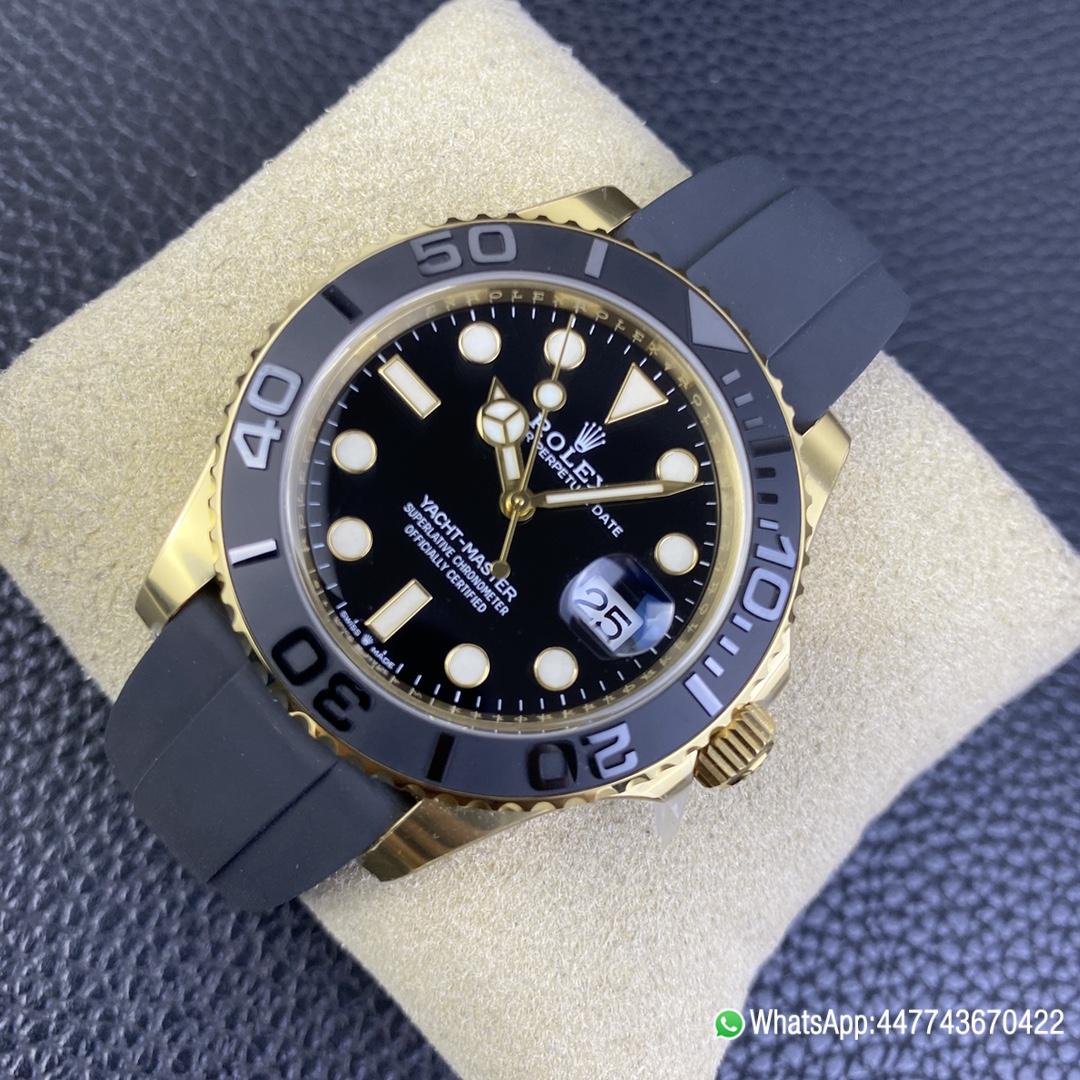Super Clone Rolex Yacht Master 42mm 226658 Yellow Gold Case 3D Black Ceramic Bezel Oysterflex Strap SuerClone 3235 Movement 03 Super Clone Rolex Yacht Master 42mm 226658 Yellow Gold Case 3D Black Ceramic Bezel Oysterflex Strap SuerClone 3235 Movement 03