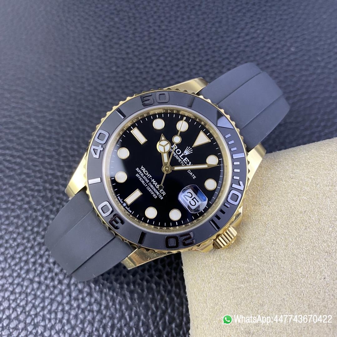 Super Clone Rolex Yacht Master 42mm 226658 Yellow Gold Case 3D Black Ceramic Bezel Oysterflex Strap SuerClone 3235 Movement 04 Super Clone Rolex Yacht Master 42mm 226658 Yellow Gold Case 3D Black Ceramic Bezel Oysterflex Strap SuerClone 3235 Movement 04
