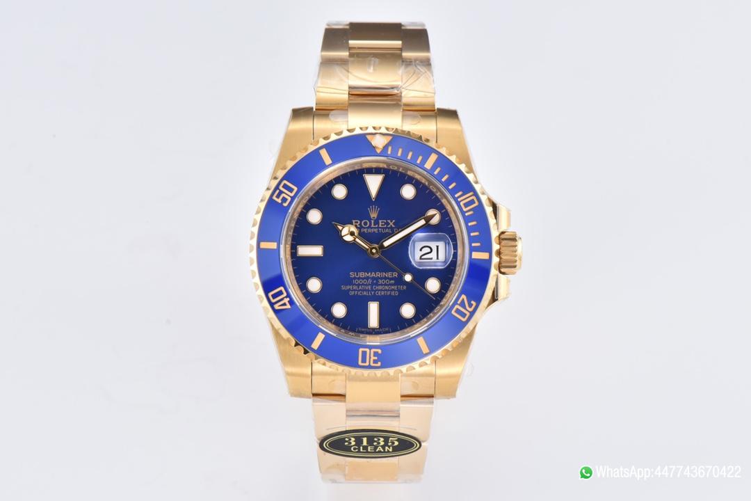 Super Clone Submariner 116618LB 40mm Blue Dial Ceramic Bezel Full Yellow Gold Case 01 1 Super Clone Submariner 116618LB 40mm Blue Dial Ceramic Bezel Full Yellow Gold Case 01 1