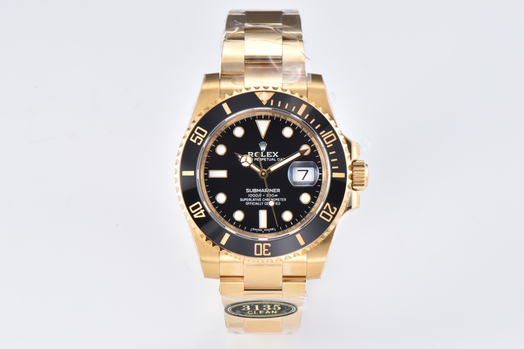 Victory Factory Submariner 116618LN 40mm Black Dial Ceramic Bezel Full Yellow Gold Case 01 1 Clean Factory Submariner 116618LN 40mm Black Dial Ceramic Bezel Full Yellow Gold Case 01 1