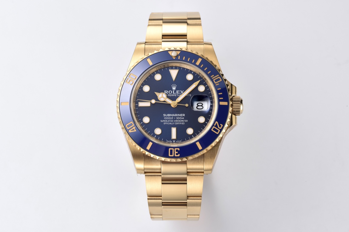 Victory Factory Submariner 126618LB 41mm Blue Dial Ceramic Bezel Full Yellow Gold Plated Case Oyster Bracelet SH3235 Movement 01 Clean Factory Submariner 126618LB 41mm Blue Dial Ceramic Bezel Full Yellow Gold Plated Case Oyster Bracelet SH3235 Movement 01