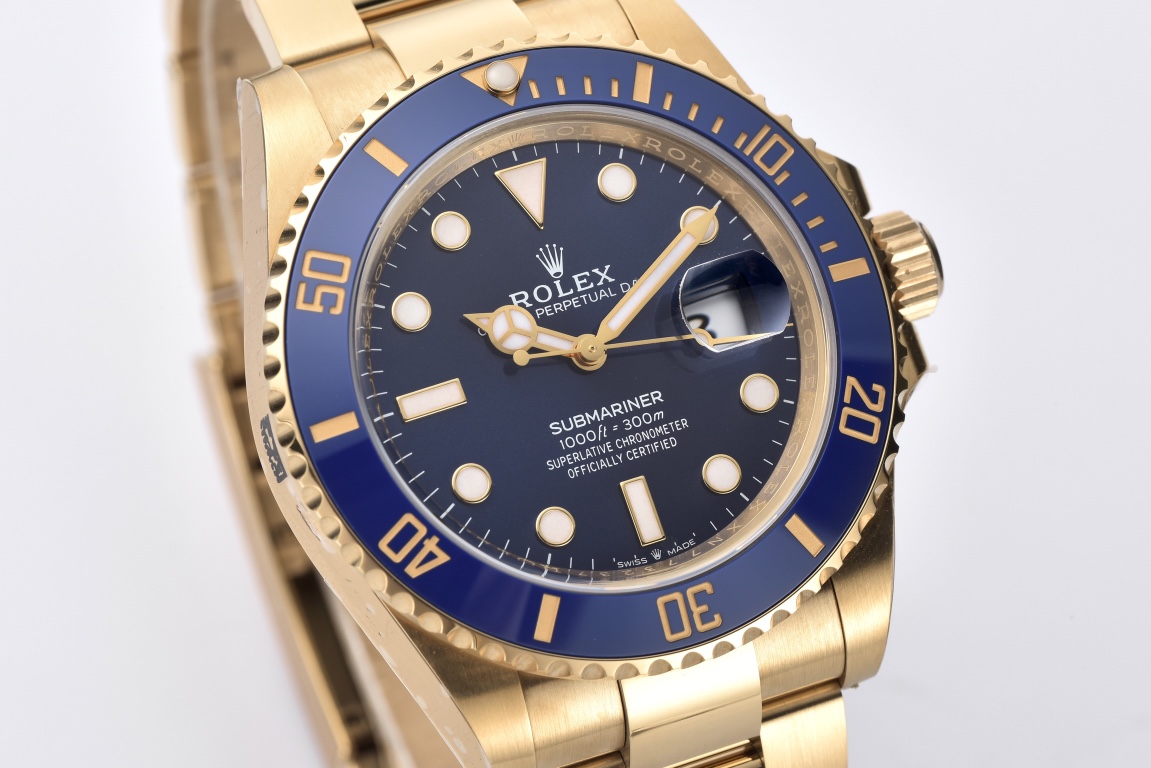 Victory Factory Submariner 126618LB 41mm Blue Dial Ceramic Bezel Full Yellow Gold Plated Case Oyster Bracelet SH3235 Movement 02 Clean Factory Submariner 126618LB 41mm Blue Dial Ceramic Bezel Full Yellow Gold Plated Case Oyster Bracelet SH3235 Movement 02